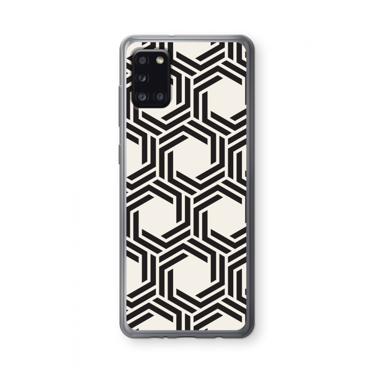 Geometrisch patroon: Samsung Galaxy A31 Transparant Hoesje