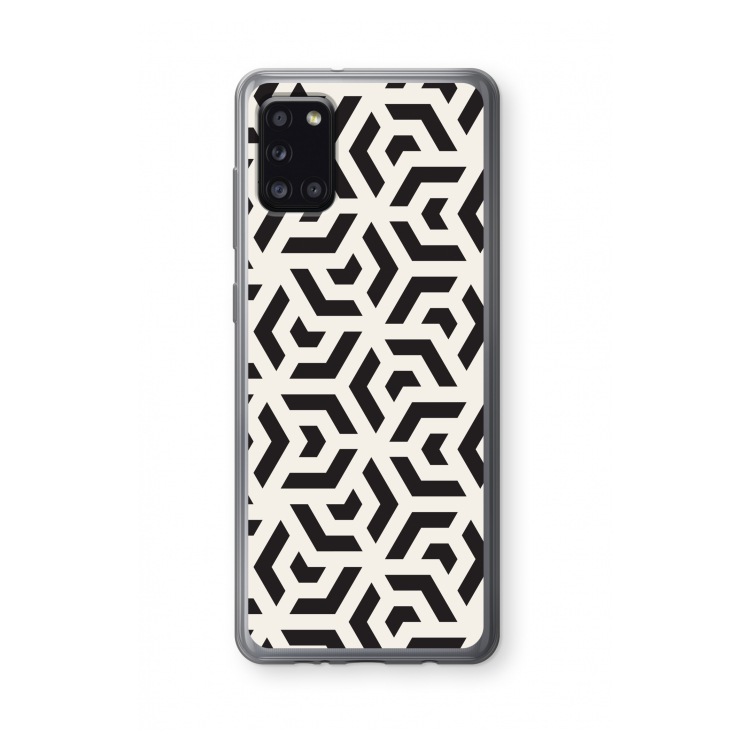 Crazy pattern: Samsung Galaxy A31 Transparant Hoesje