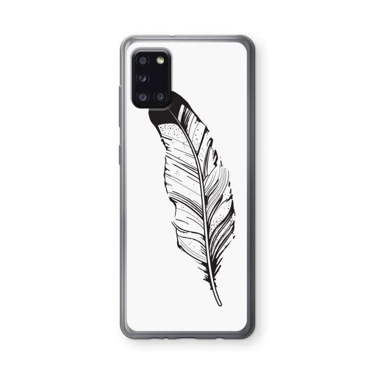 Pluim: Samsung Galaxy A31 Transparant Hoesje