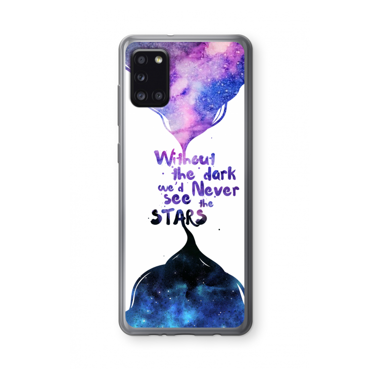 Stars quote: Samsung Galaxy A31 Transparant Hoesje