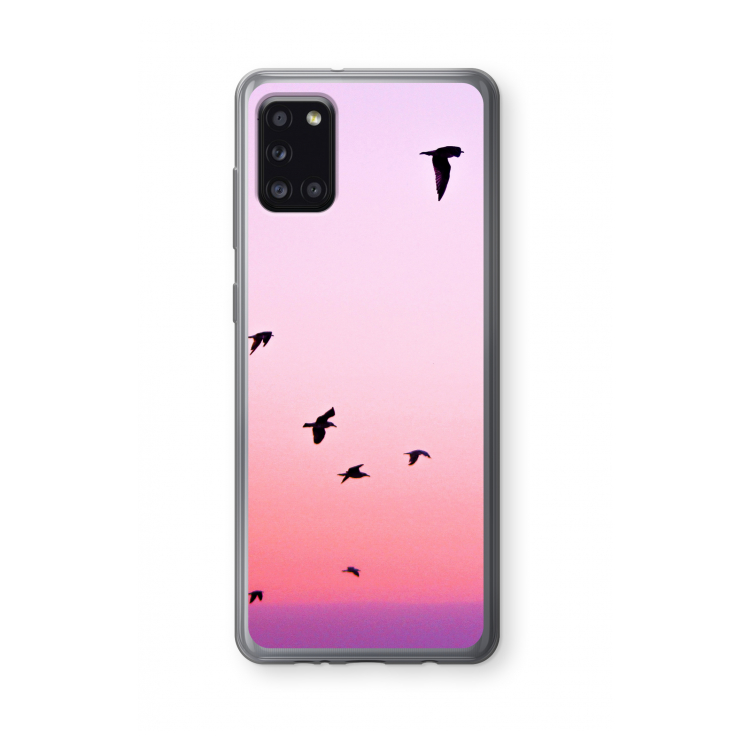 Fly away: Samsung Galaxy A31 Transparant Hoesje