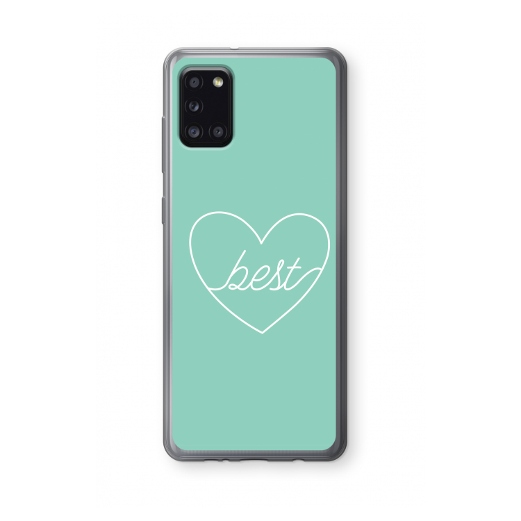 Best heart pastel: Samsung Galaxy A31 Transparant Hoesje