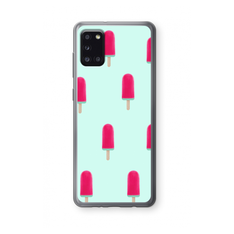 Waterijsje: Samsung Galaxy A31 Transparant Hoesje