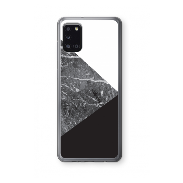 Combinatie marmer: Samsung Galaxy A31 Transparant Hoesje