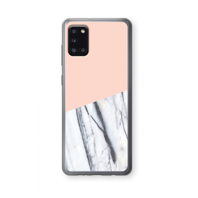 A touch of peach: Samsung Galaxy A31 Transparant Hoesje