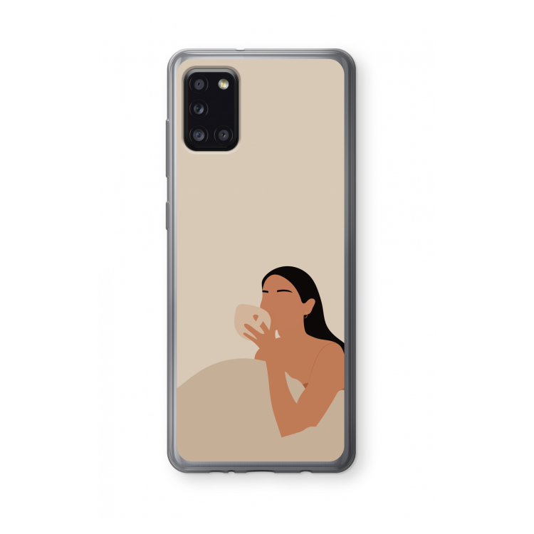 Fresh coffee: Samsung Galaxy A31 Transparant Hoesje