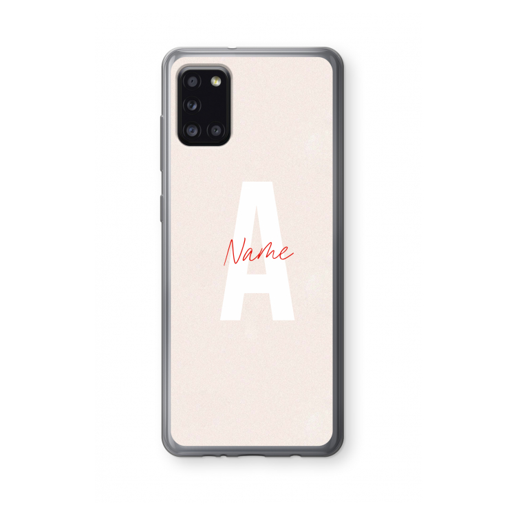 Strawberry Milkshake: Samsung Galaxy A31 Transparant Hoesje
