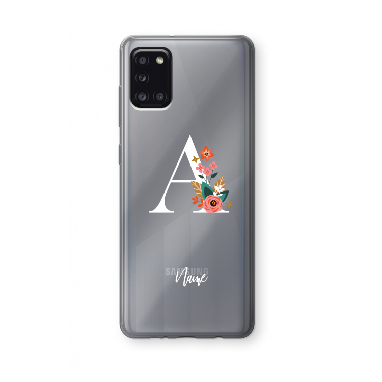 Pink Bouquet: Samsung Galaxy A31 Transparant Hoesje