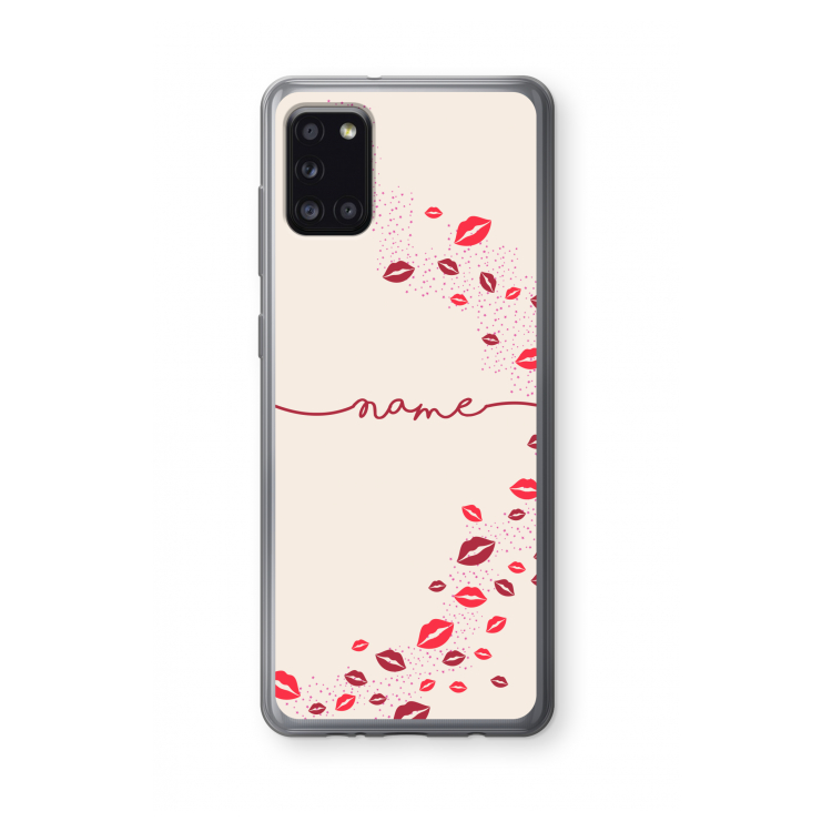 Kusjes: Samsung Galaxy A31 Transparant Hoesje