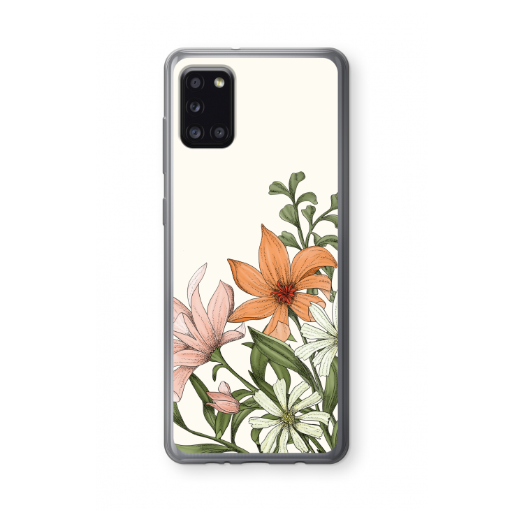 Floral bouquet: Samsung Galaxy A31 Transparant Hoesje