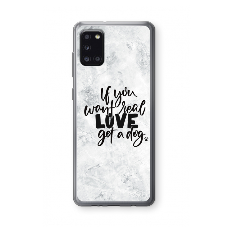 Partner in crime: Samsung Galaxy A31 Transparant Hoesje