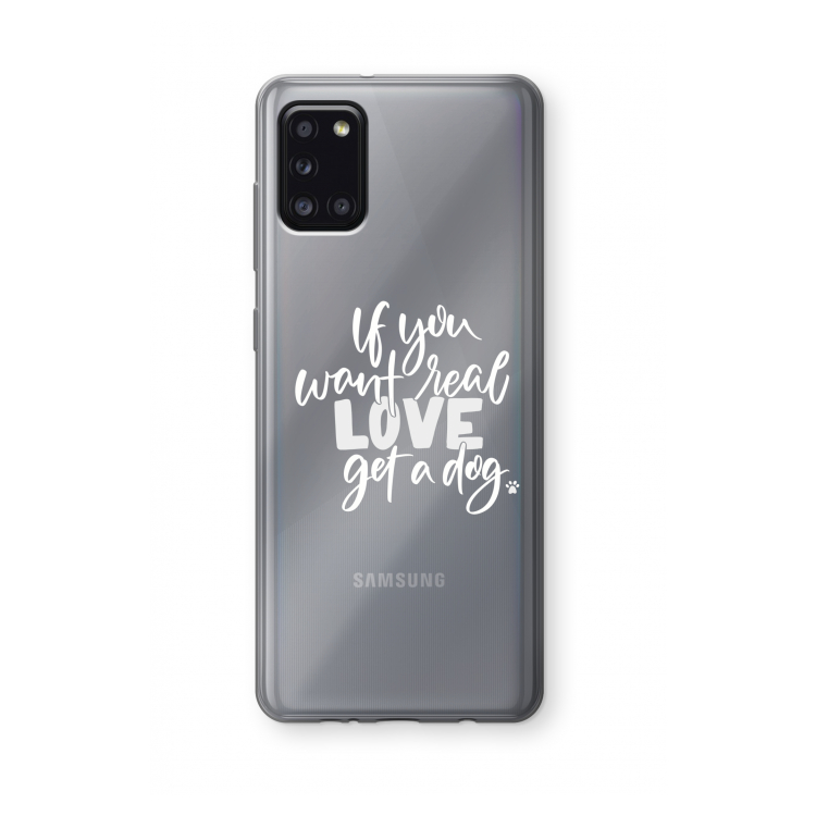 Partner in crime: Samsung Galaxy A31 Transparant Hoesje