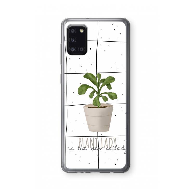 Kamerplant op vensterruit: Samsung Galaxy A31 Transparant Hoesje