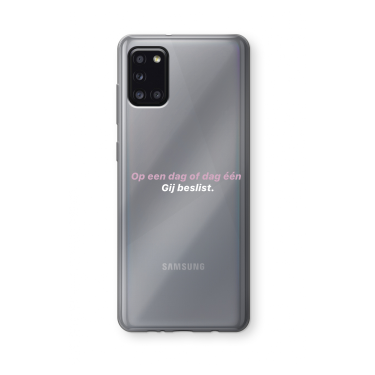 gij beslist: Samsung Galaxy A31 Transparant Hoesje