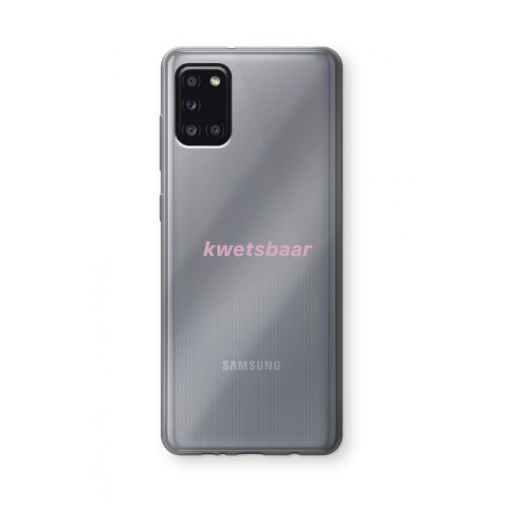 kwetsbaar: Samsung Galaxy A31 Transparant Hoesje