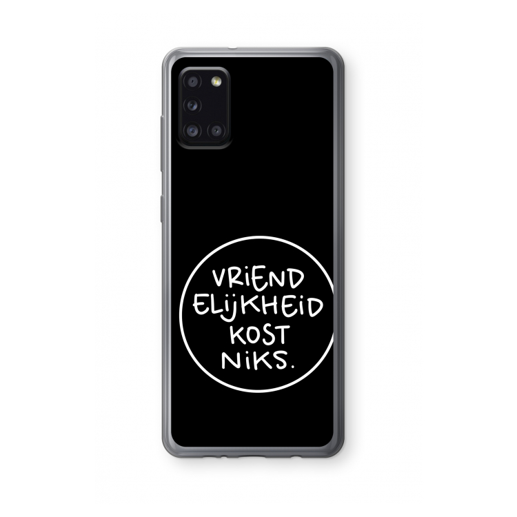 Vriendelijkheid: Samsung Galaxy A31 Transparant Hoesje