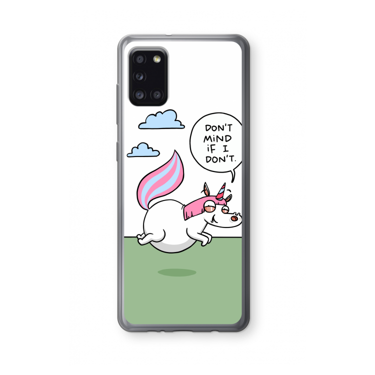 Unicorn: Samsung Galaxy A31 Transparant Hoesje