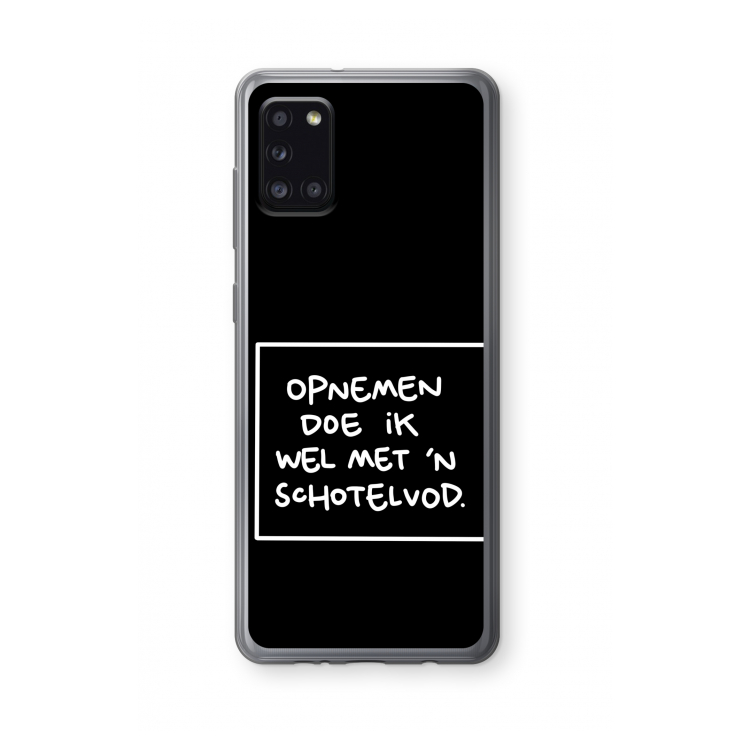 Schotelvod: Samsung Galaxy A31 Transparant Hoesje