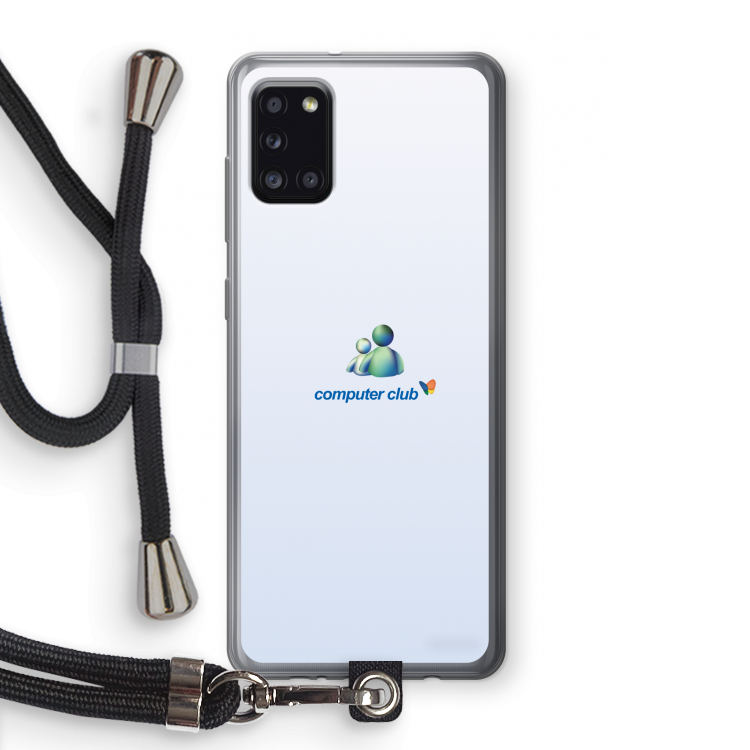 MSN: Samsung Galaxy A31 Transparant Hoesje met koord