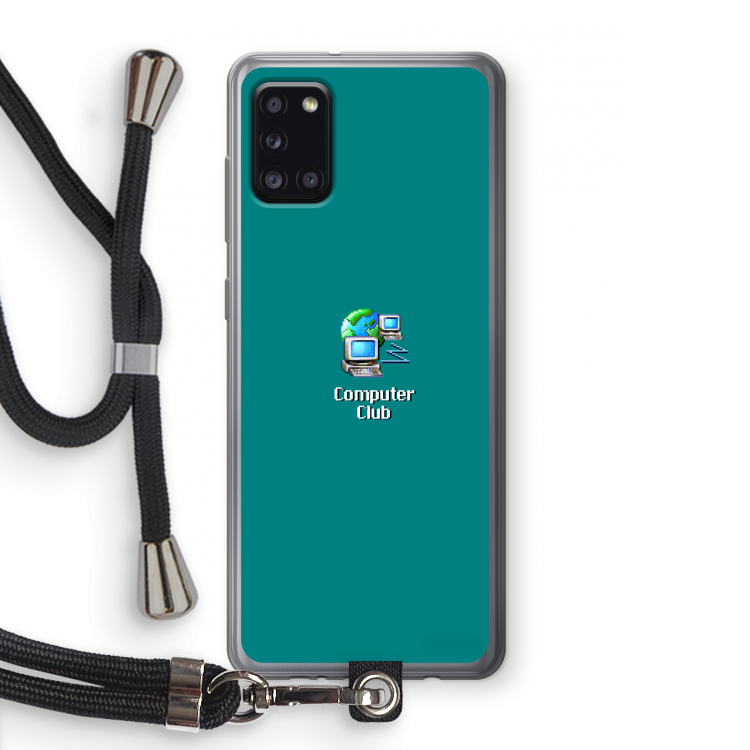 Win98: Samsung Galaxy A31 Transparant Hoesje met koord