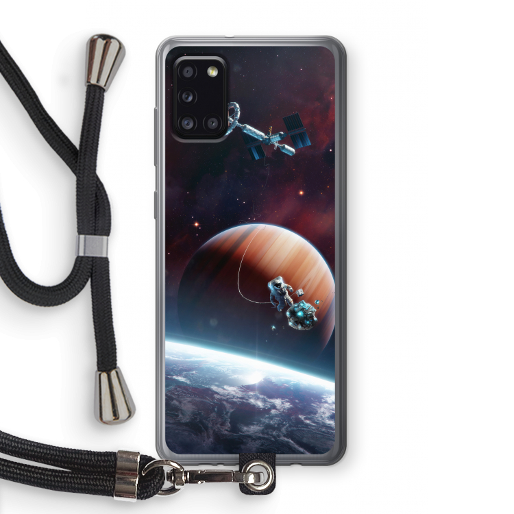 Examiner: Samsung Galaxy A31 Transparant Hoesje met koord