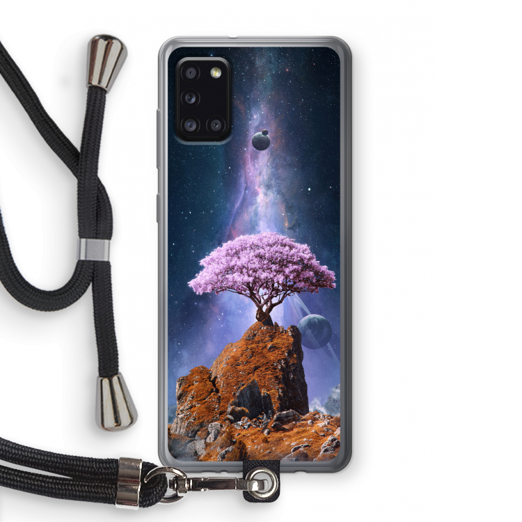 Ambition: Samsung Galaxy A31 Transparant Hoesje met koord