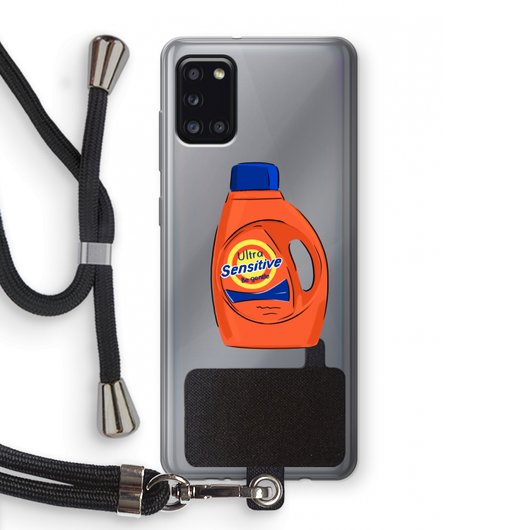 Ultra Sensitive: Samsung Galaxy A31 Transparant Hoesje met koord