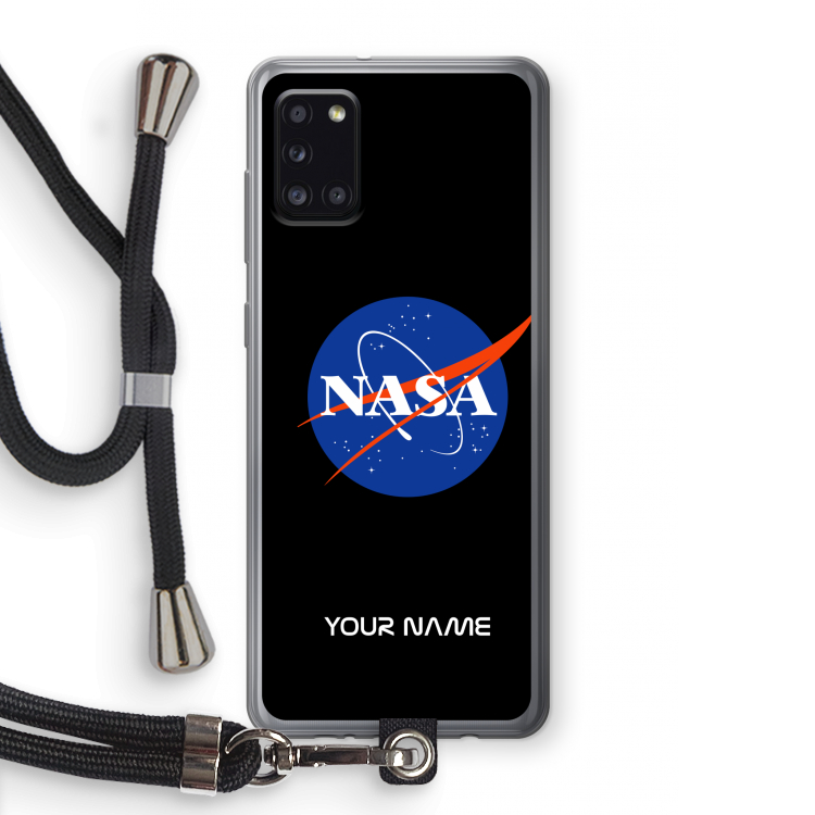 NASA: Samsung Galaxy A31 Transparant Hoesje met koord