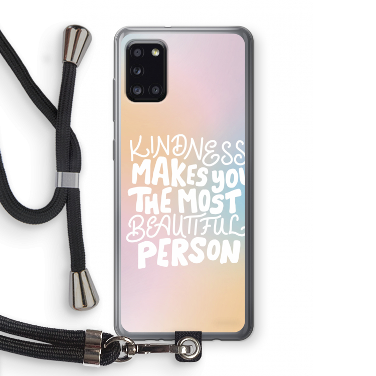 The prettiest: Samsung Galaxy A31 Transparant Hoesje met koord