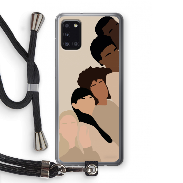 Sweet creatures: Samsung Galaxy A31 Transparant Hoesje met koord