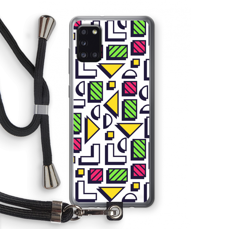 8-bit N°4: Samsung Galaxy A31 Transparant Hoesje met koord