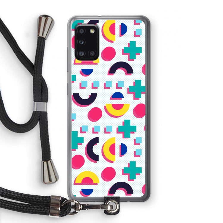 8-bit N°2: Samsung Galaxy A31 Transparant Hoesje met koord