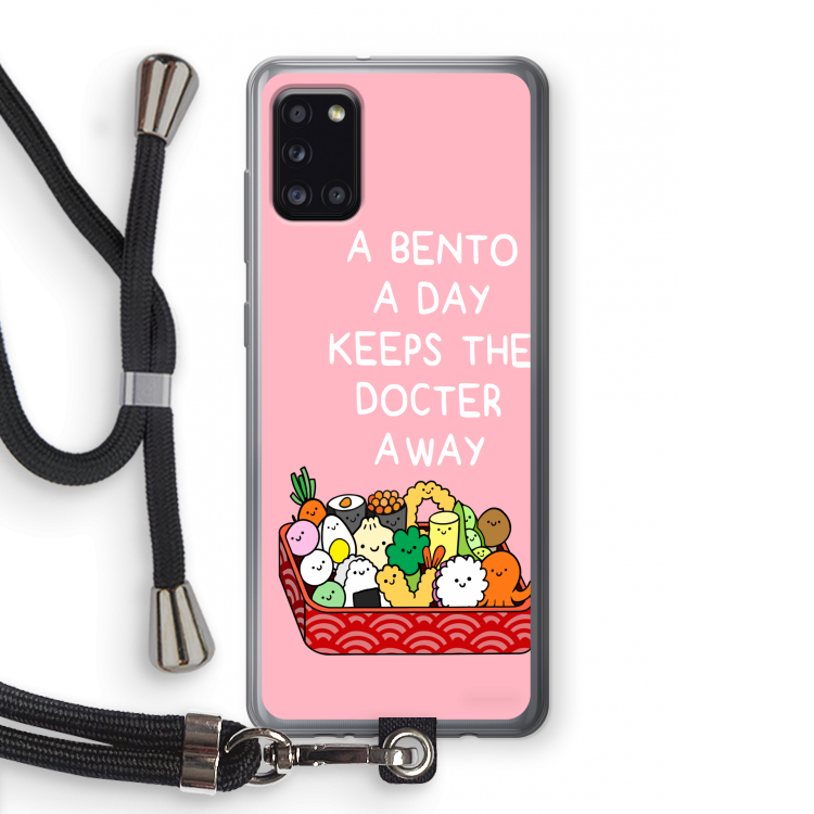 Bento a day: Samsung Galaxy A31 Transparant Hoesje met koord