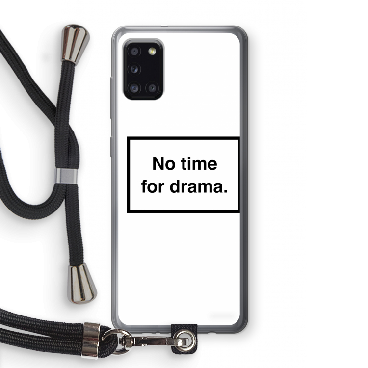 No drama: Samsung Galaxy A31 Transparant Hoesje met koord