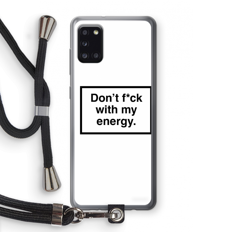 My energy: Samsung Galaxy A31 Transparant Hoesje met koord