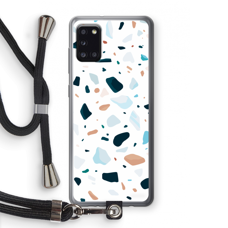 Terrazzo N°13: Samsung Galaxy A31 Transparant Hoesje met koord