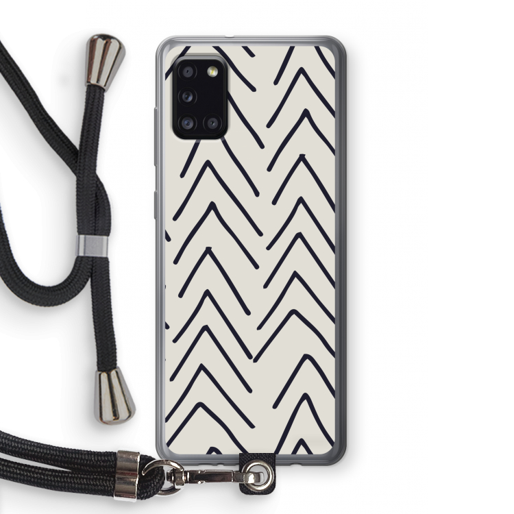 Marrakech Arrows: Samsung Galaxy A31 Transparant Hoesje met koord