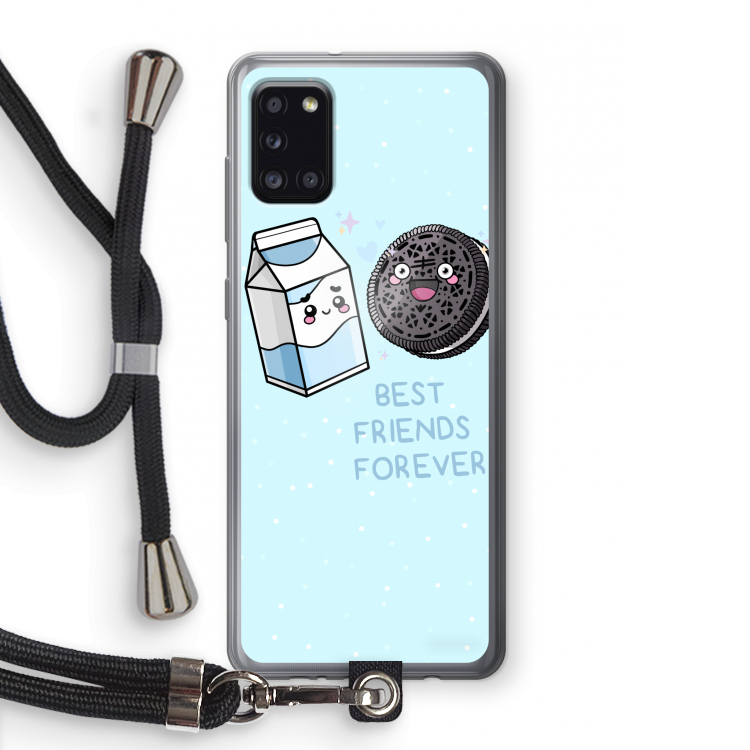 Best Friend Forever: Samsung Galaxy A31 Transparant Hoesje met koord