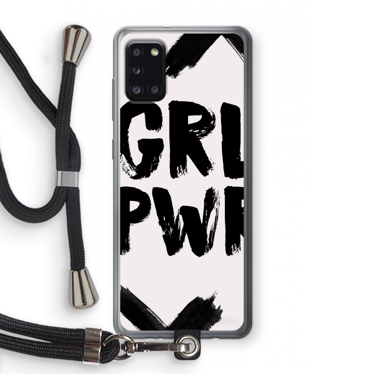 Girl Power #2: Samsung Galaxy A31 Transparant Hoesje met koord