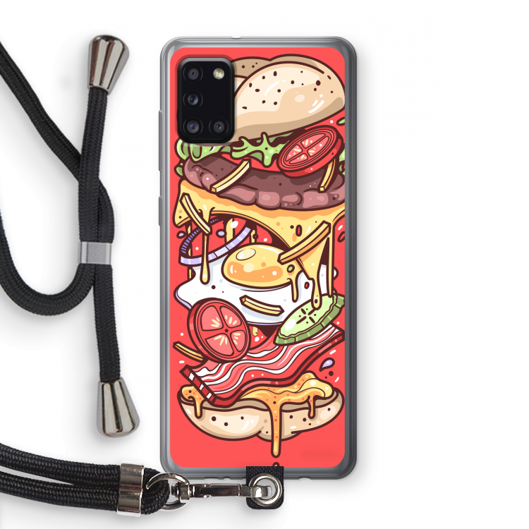 Diet Coke Please: Samsung Galaxy A31 Transparant Hoesje met koord