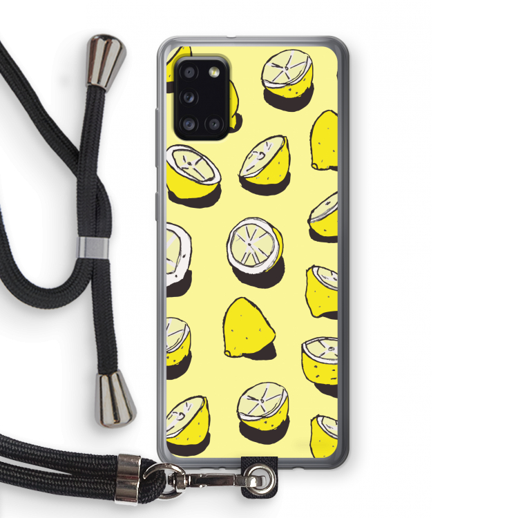 When Life Gives You Lemons...: Samsung Galaxy A31 Transparant Hoesje met koord