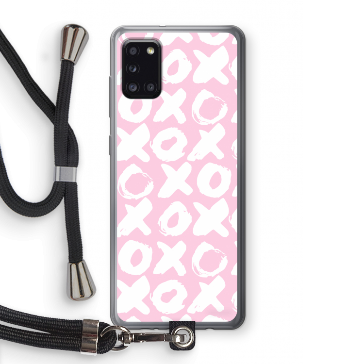 XOXO: Samsung Galaxy A31 Transparant Hoesje met koord