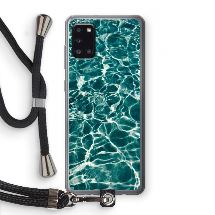 Weerkaatsing water: Samsung Galaxy A31 Transparant Hoesje met koord
