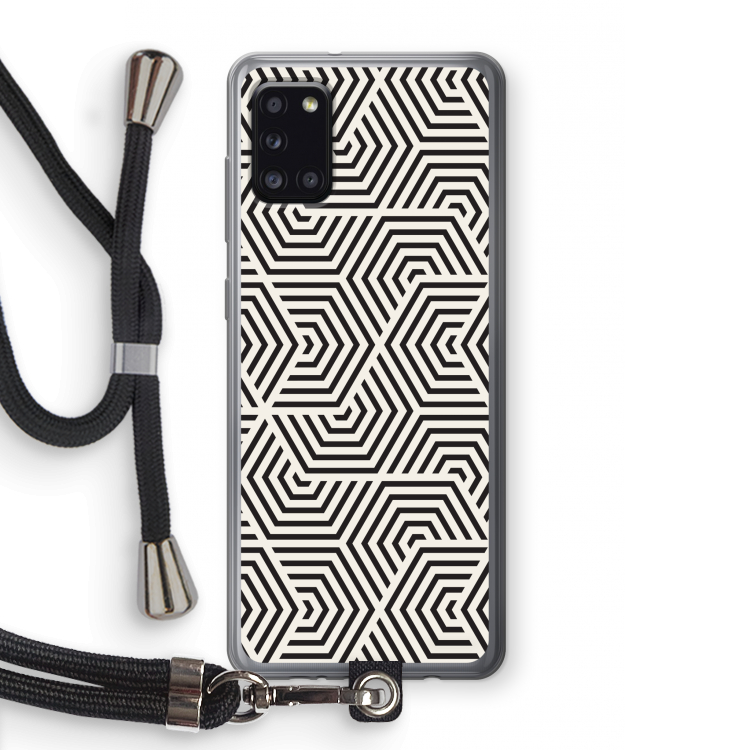Magic pattern: Samsung Galaxy A31 Transparant Hoesje met koord