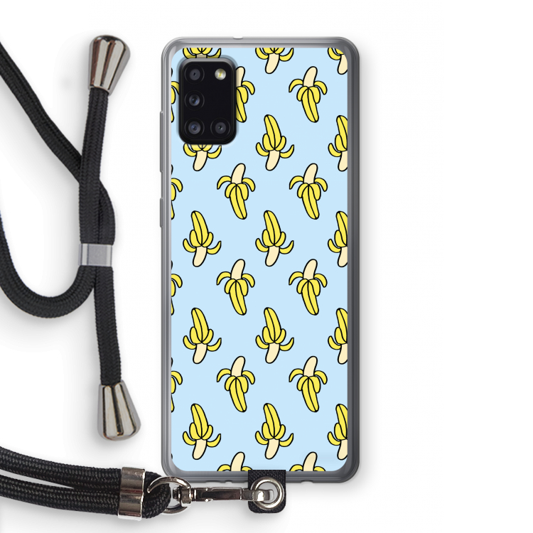 Bananas: Samsung Galaxy A31 Transparant Hoesje met koord