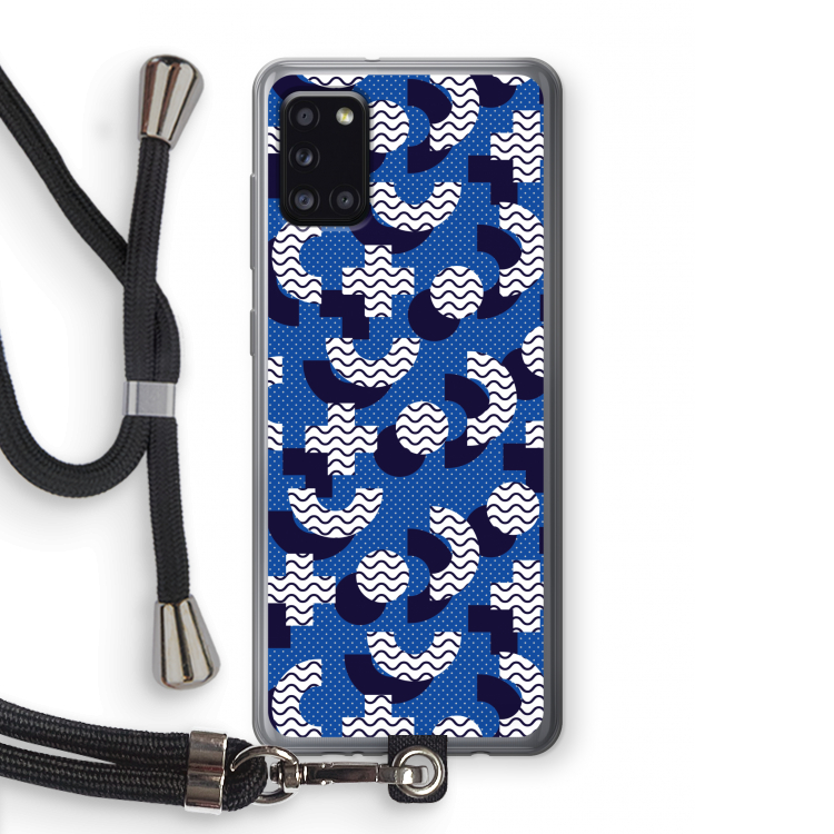 8-bit N°5: Samsung Galaxy A31 Transparant Hoesje met koord