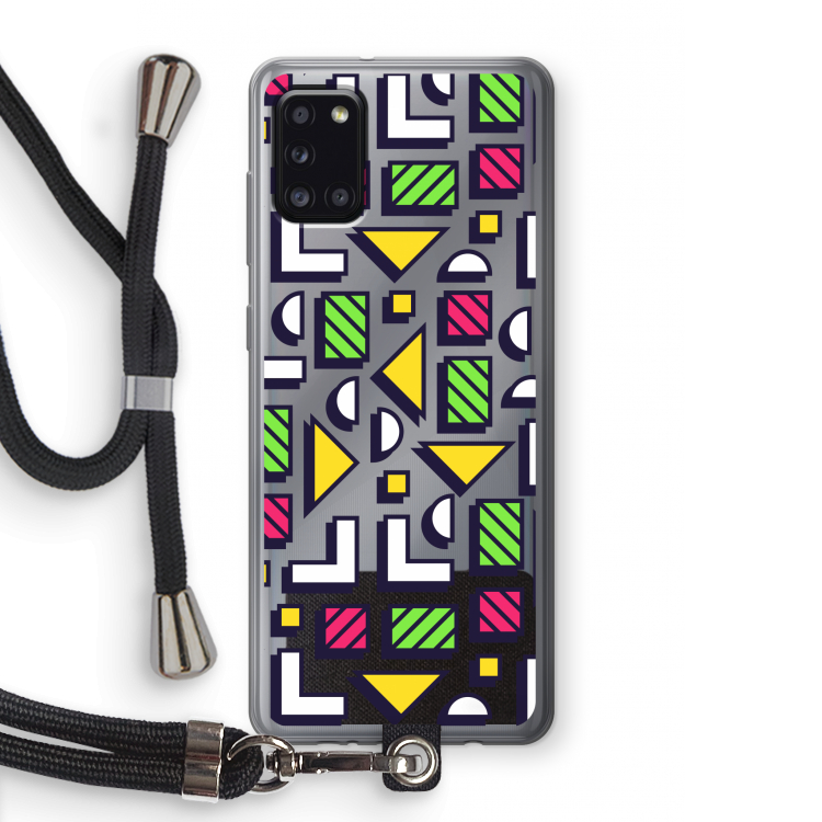 8-bit N°4: Samsung Galaxy A31 Transparant Hoesje met koord