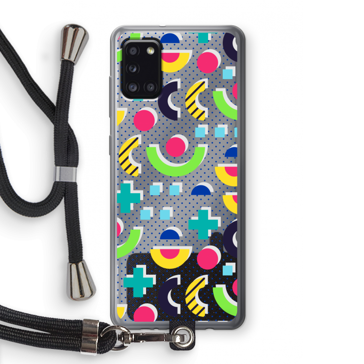 8-bit N°1: Samsung Galaxy A31 Transparant Hoesje met koord