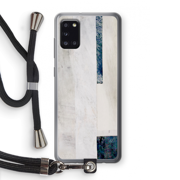 Meet you there: Samsung Galaxy A31 Transparant Hoesje met koord
