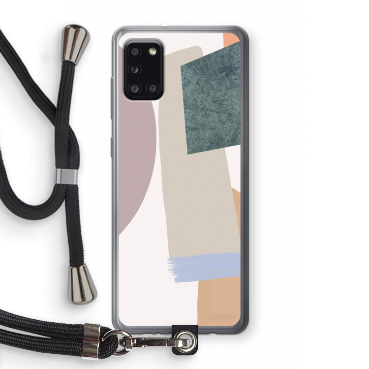 Lindo: Samsung Galaxy A31 Transparant Hoesje met koord